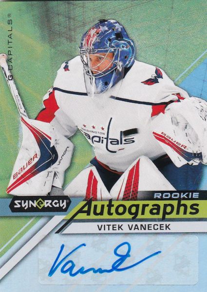 AUTO RC karta VÍTEK VANĚČEK 20-21 Synergy Rookie Autographs číslo AR-VV